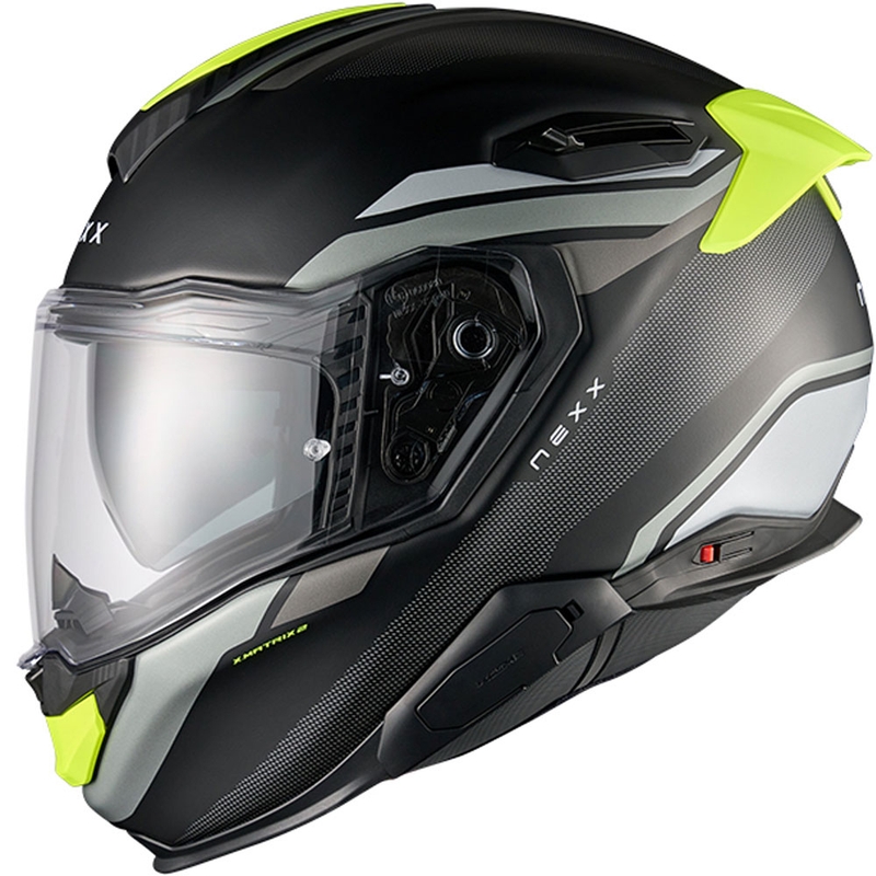 Integrālā motocikla ķivere Nexx X.TR Quanta matēta melna-fluo dzeltena