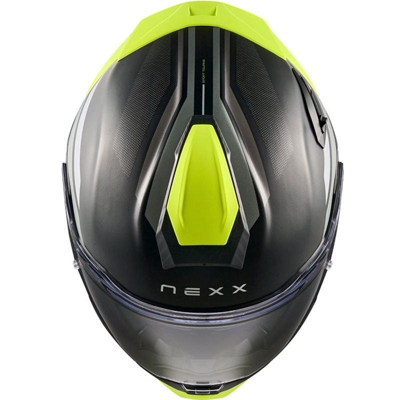 Integrālā motocikla ķivere Nexx X.TR Quanta matēta melna-fluo dzeltena