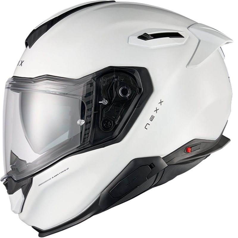 Integrālā motocikla ķivere Nexx X.TR Plain balta
