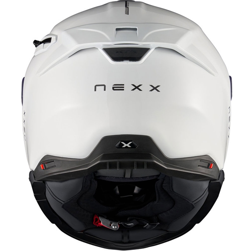 Integrālā motocikla ķivere Nexx X.TR Plain balta