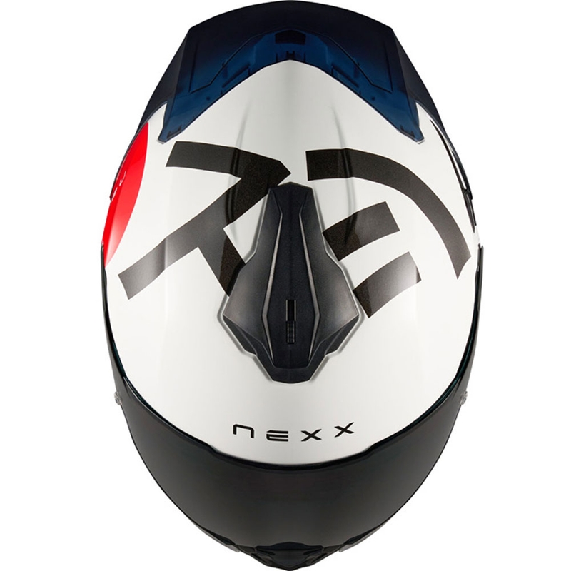 Integrālā motocikla ķivere Nexx Y.100R Nippon balta
