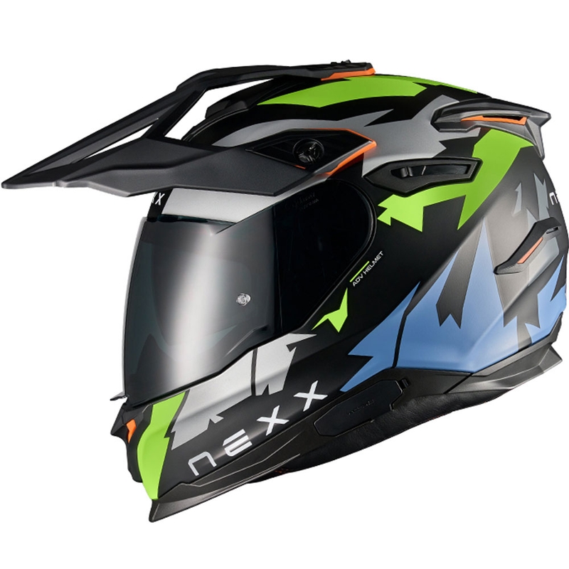 Enduro moto ķivere NEXX Y.TRAVL Primal melnā-fluo dzeltenā krāsā