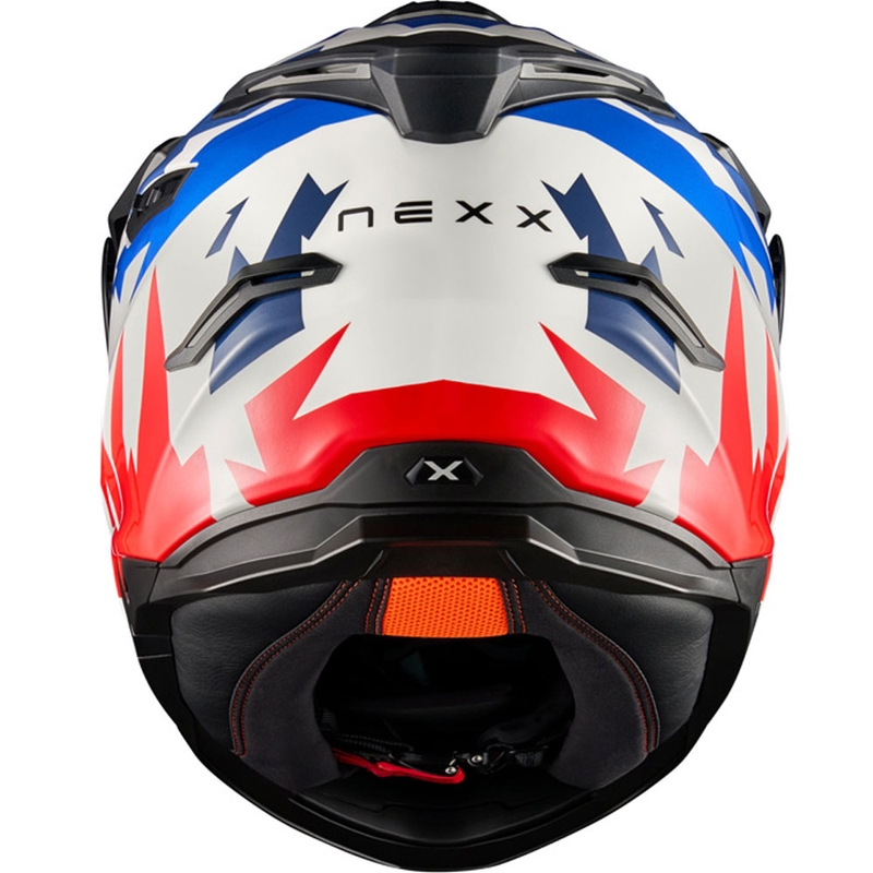 Enduro motocikla ķivere NEXX Y.TRAVL Primal blue-red