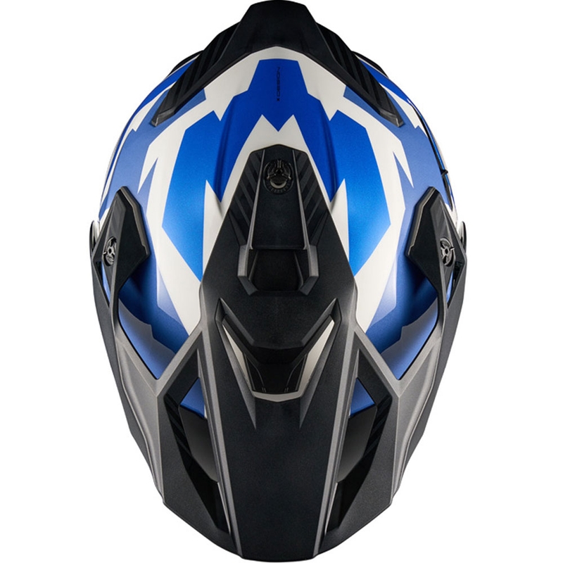 Enduro motocikla ķivere NEXX Y.TRAVL Primal blue-red