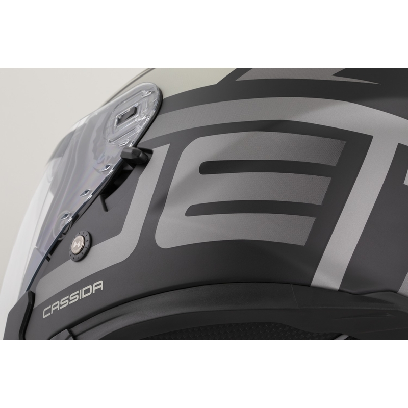 Cassida Jet Tech 2.0 RoTo atvērtā moto ķivere matēts melns-pelēks-balts