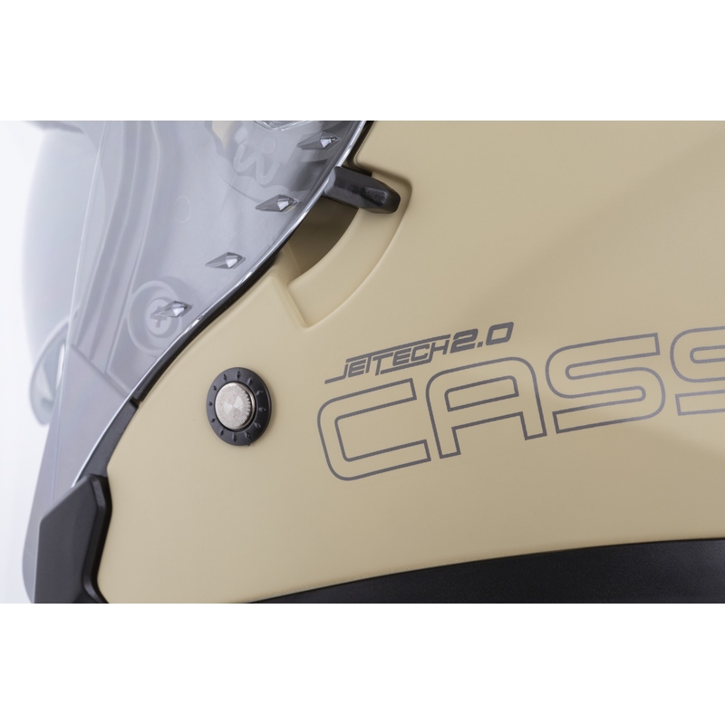 Cassida Jet Tech 2.0 RoTo atvērtā motociklistu ķivere matēta smilšaini melna-pelēka-pelēka