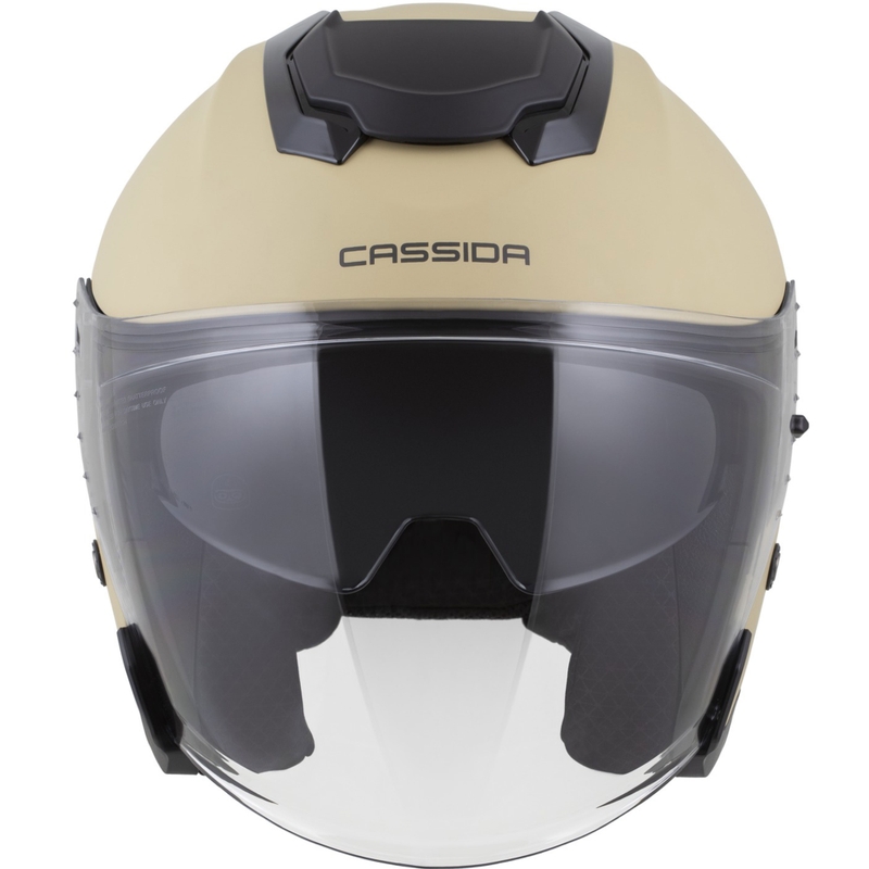 Cassida Jet Tech 2.0 RoTo atvērtā motociklistu ķivere matēta smilšaini melna-pelēka-pelēka