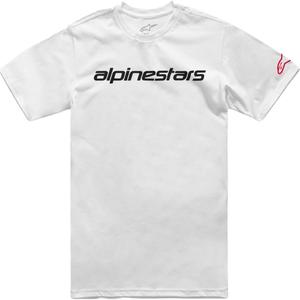 T-krekls Alpinestars Linear Wordmark 2.0 CSF white-red-black