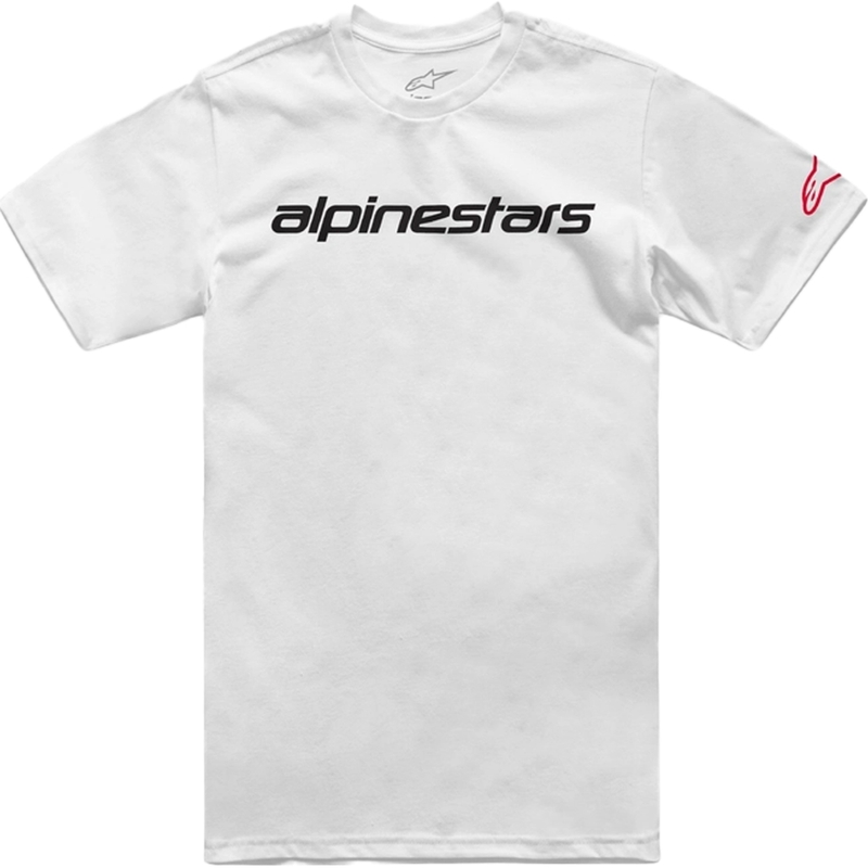 T-krekls Alpinestars Linear Wordmark 2.0 CSF white-red-black