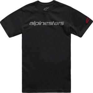 T-krekls Alpinestars Linear Wordmark 2.0 CSF black-grey-red
