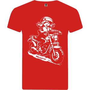 MotoZem T-krekls meitenēm - Biker Red