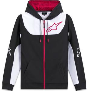Alpinestars Sessions 3 Hoodie melna, balta un sarkana