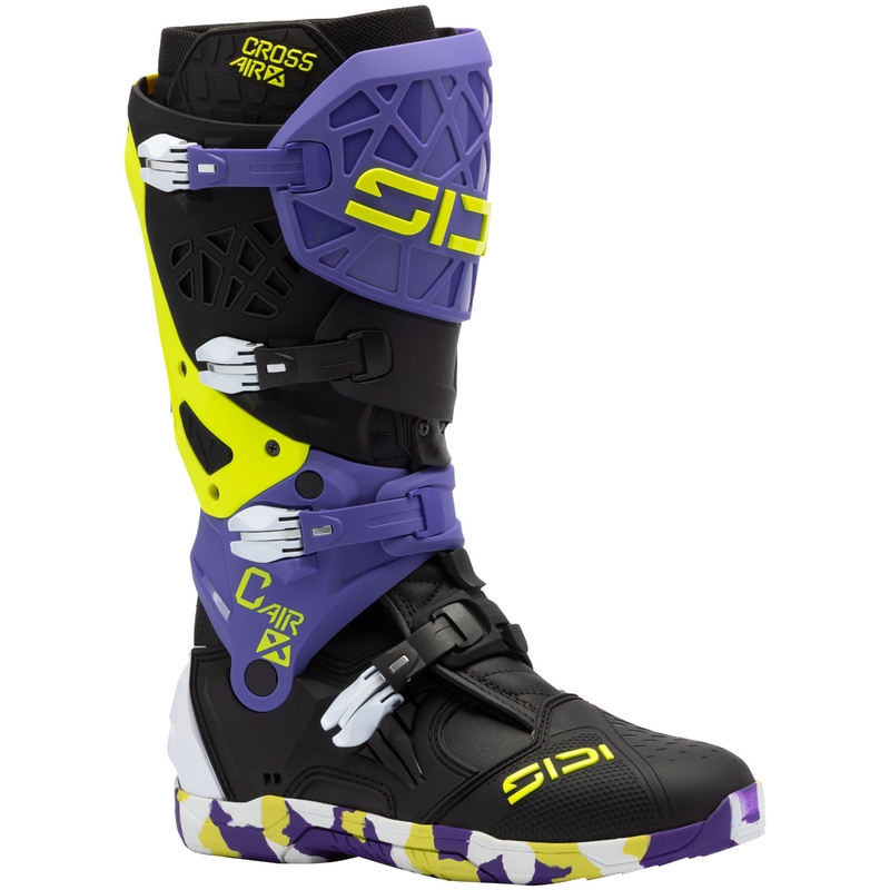 SiDi Crossair X motocikla zābaki melni un violeti