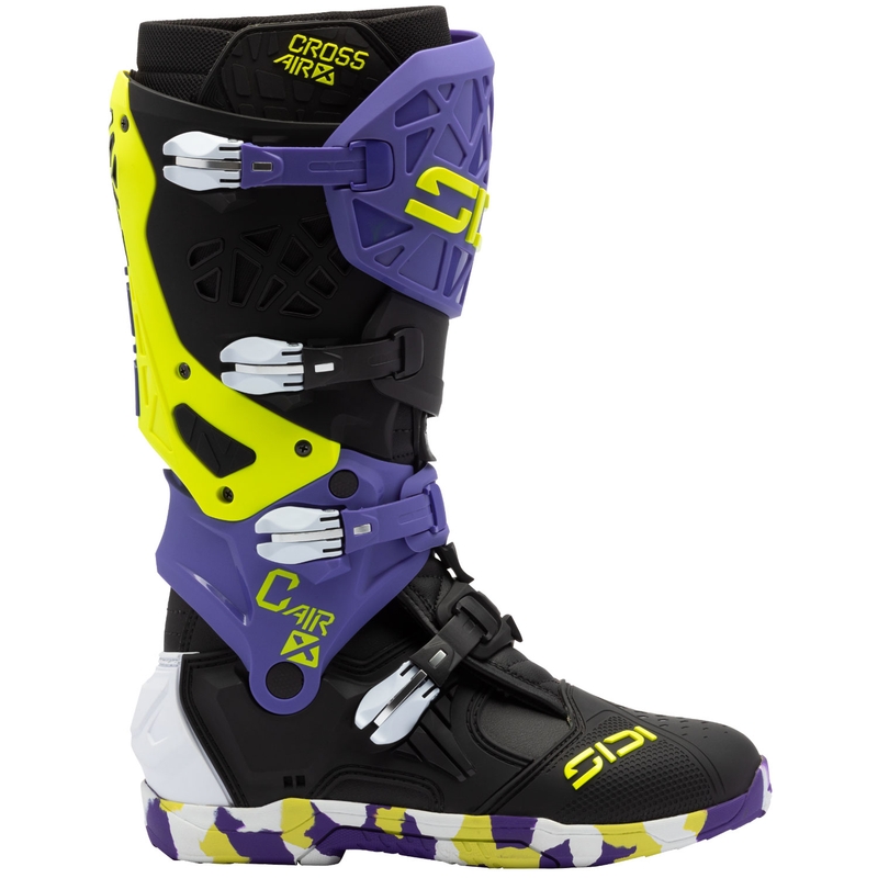 SiDi Crossair X motocikla zābaki melni un violeti