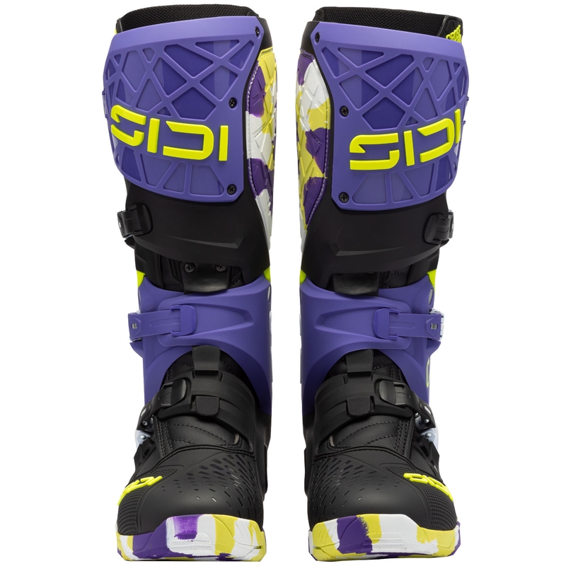 SiDi Crossair X motocikla zābaki melni un violeti