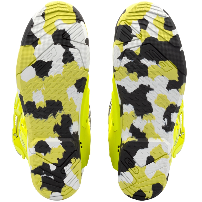 SiDi Crossair X RACR001 melni-fluo dzelteni motocikla zābaki