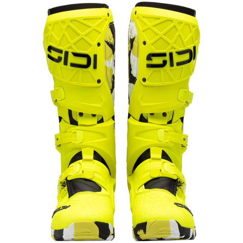 SiDi Crossair X RACR001 melni-fluo dzelteni motocikla zābaki