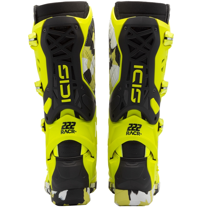 SiDi Crossair X RACR001 melni-fluo dzelteni motocikla zābaki