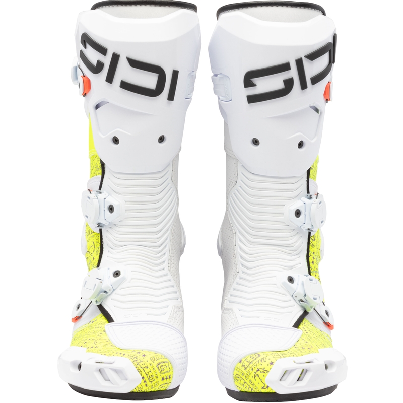 Motocikla zābaki SiDi MAG 2 Air BTA001 white-yellow