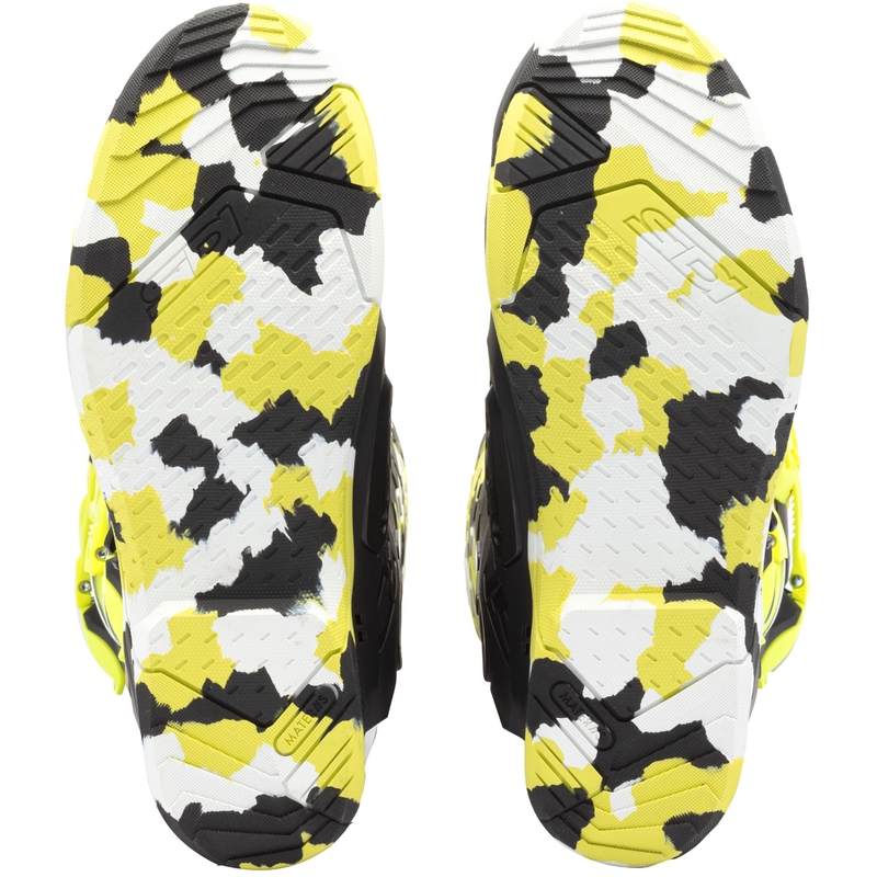 Motocikla zābaki SiDi Crossair X RACR002 fluo dzelteni melni