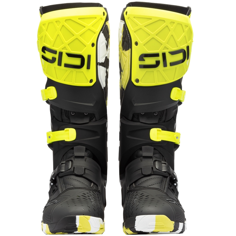Motocikla zābaki SiDi Crossair X RACR002 fluo dzelteni melni