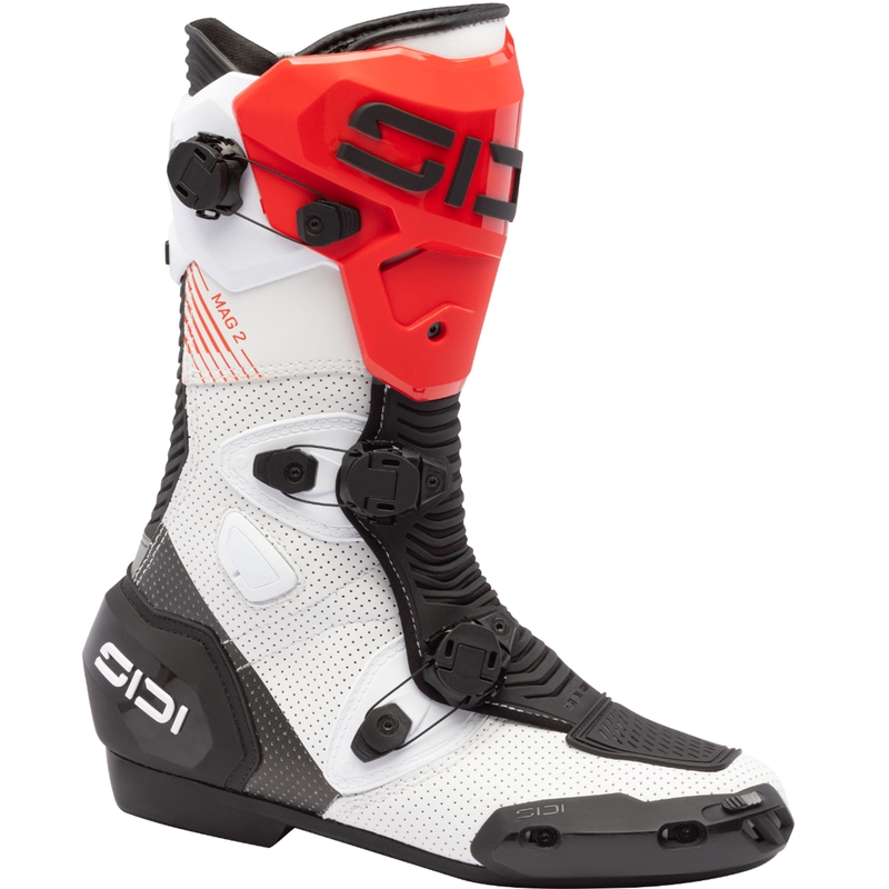 SiDi MAG 2 Air balti-melni-sarkani motocikla zābaki