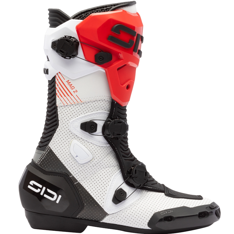 SiDi MAG 2 Air balti-melni-sarkani motocikla zābaki