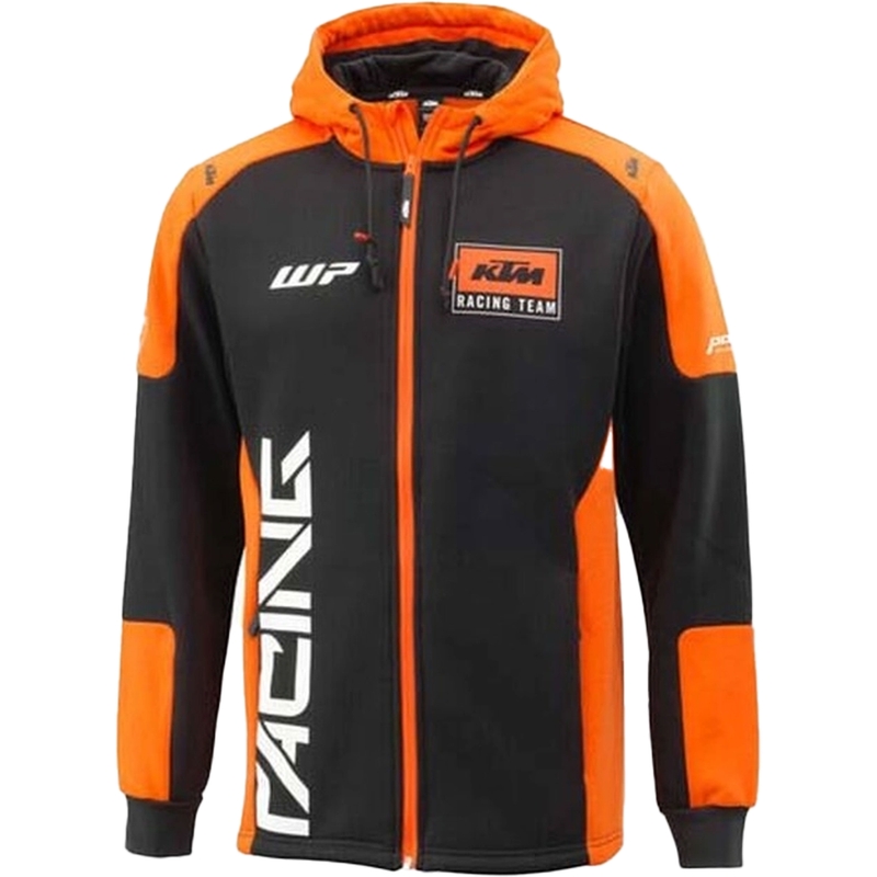 KTM Team Zip jaka ar kapuci melna-oranža