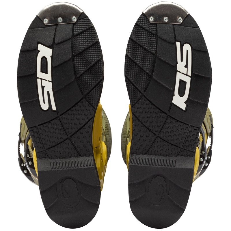 SiDi Crossfire 3 motocikla zābaki olīvu zaļš-fluo dzeltens