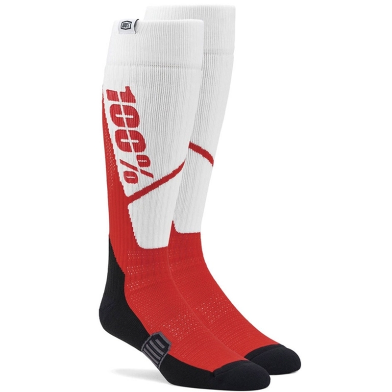 Zeķes 100% - ASV Torque MX baltas un sarkanas
