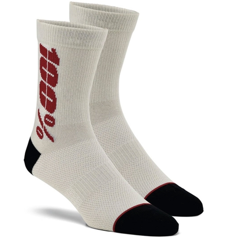 Zeķes 100% - ASV Rythym Merino Wool sudrabaini sarkanas