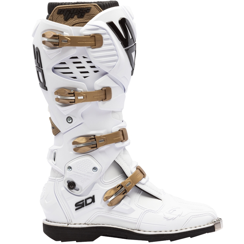 SiDi Crossfire 3 motocikla zābaki balti-bronzas krāsā