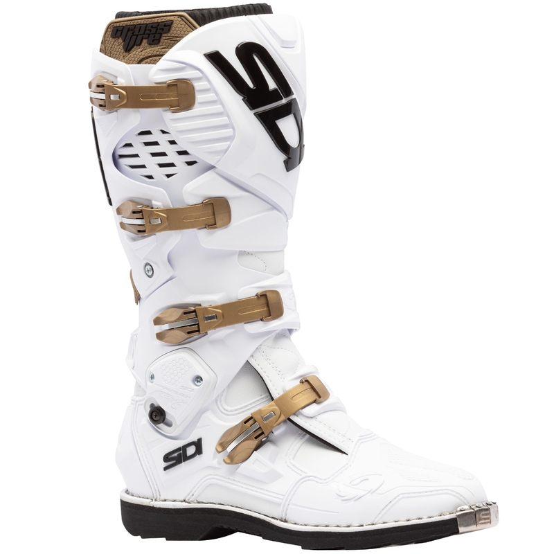 SiDi Crossfire 3 motocikla zābaki balti-bronzas krāsā