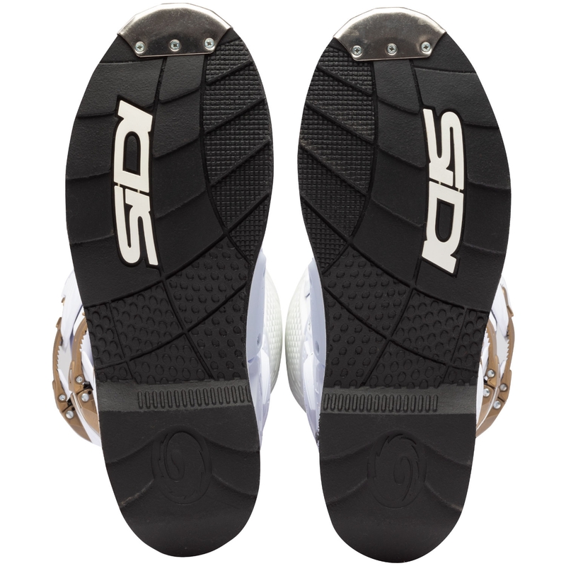 SiDi Crossfire 3 motocikla zābaki balti-bronzas krāsā
