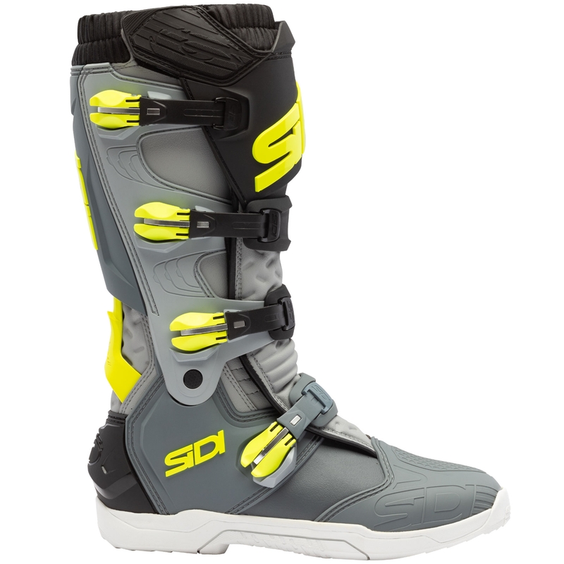 Motocikla zābaki SiDi X Power SC pelēki-fluo dzelteni