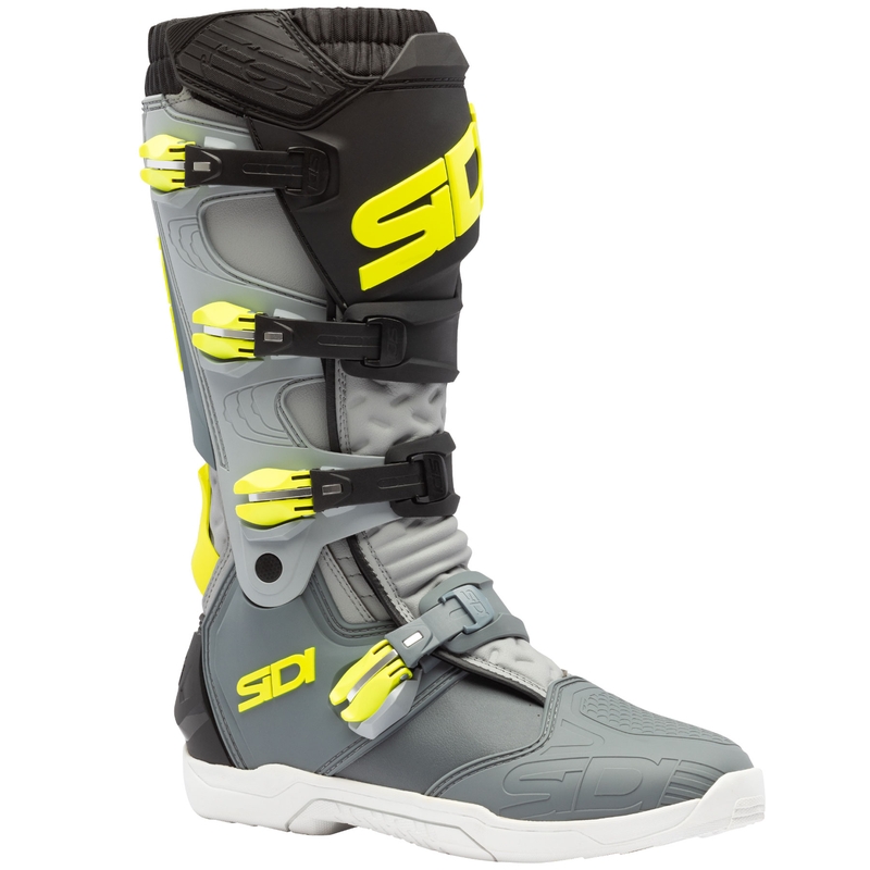 Motocikla zābaki SiDi X Power SC pelēki-fluo dzelteni