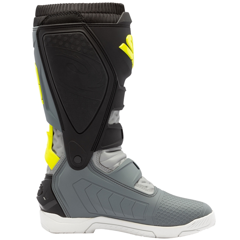 Motocikla zābaki SiDi X Power SC pelēki-fluo dzelteni