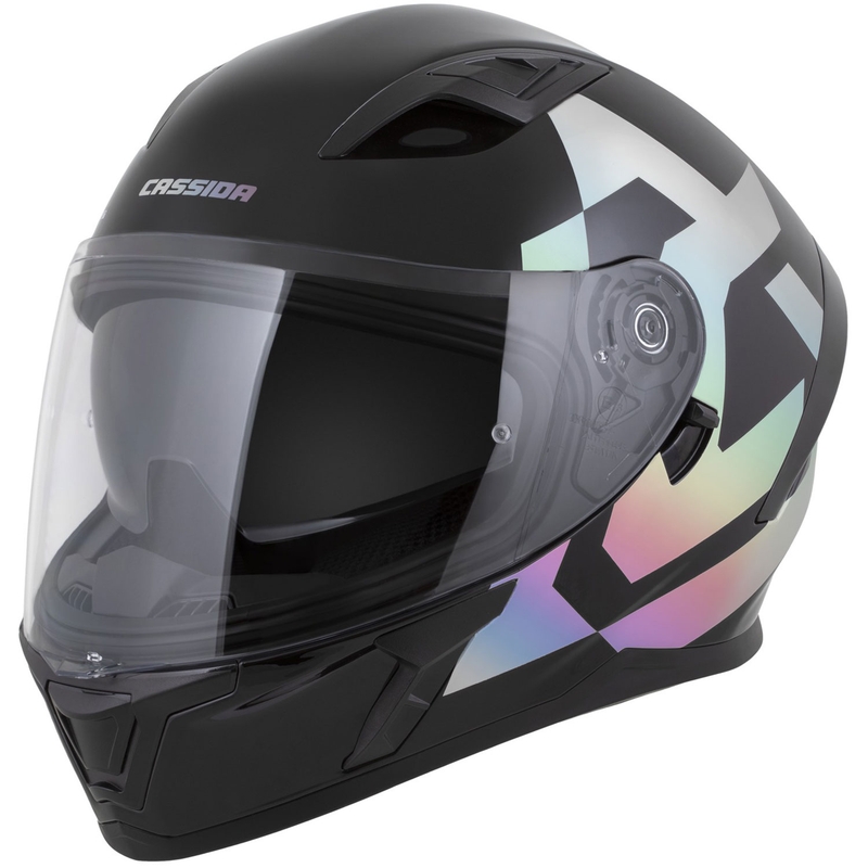 Cassida Orbit Grind Absolut integrāla moto ķivere melna-hologrāfiska