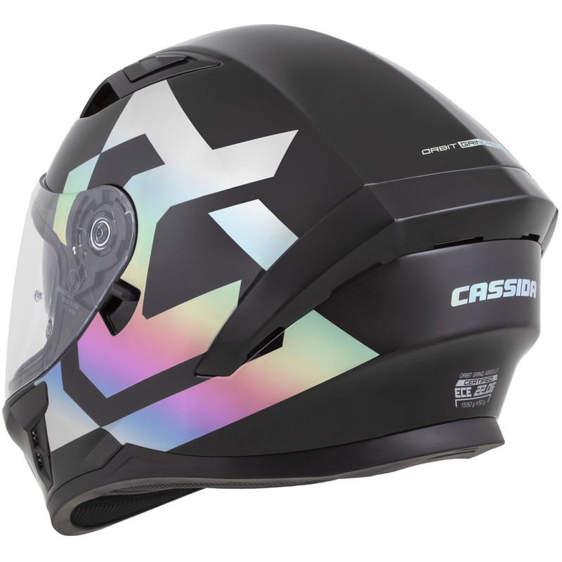 Cassida Orbit Grind Absolut integrāla moto ķivere melna-hologrāfiska