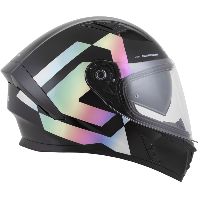 Cassida Orbit Grind Absolut integrāla moto ķivere melna-hologrāfiska