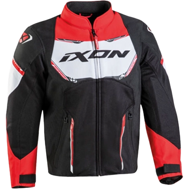 Bērnu motocikla jaka IXON Striker Air melns-arkans-balts