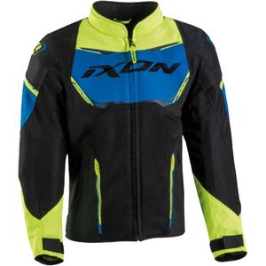 Bērnu motocikla jaka IXON Striker Air Black-Blue-Yellow