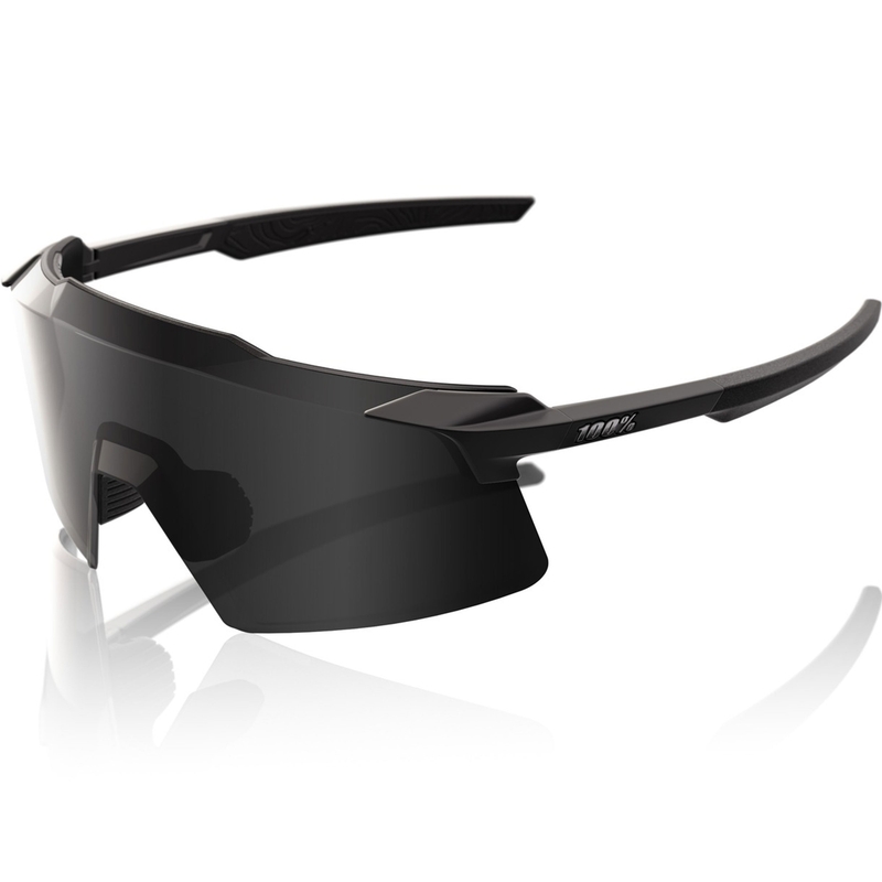 100% Aerocraft saulesbrilles ar melniem stikliem