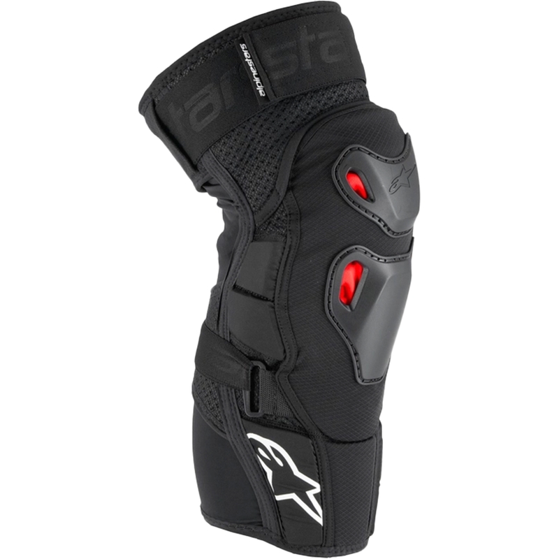 Alpinestars Bionic Pro Plasma melni-sarkani-balti ceļgalu spilventiņi