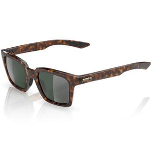 100% Erba saulesbrilles ar zaļiem stikliem