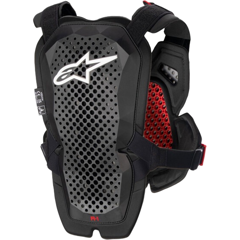 Alpinestars A-1 PRO krūšu aizsargi melni-antracīta-sarkani