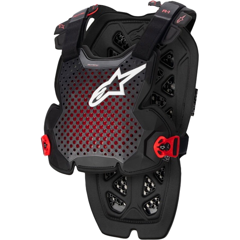 Alpinestars A-1 PRO krūšu aizsargi melni-antracīta-sarkani