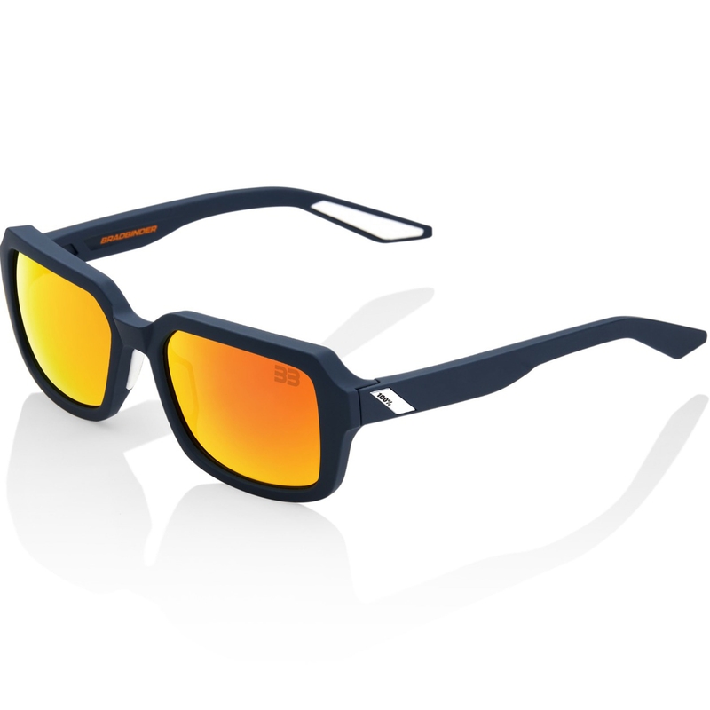 100% Rideley Brad Binder saulesbrilles ar oranžu stiklu