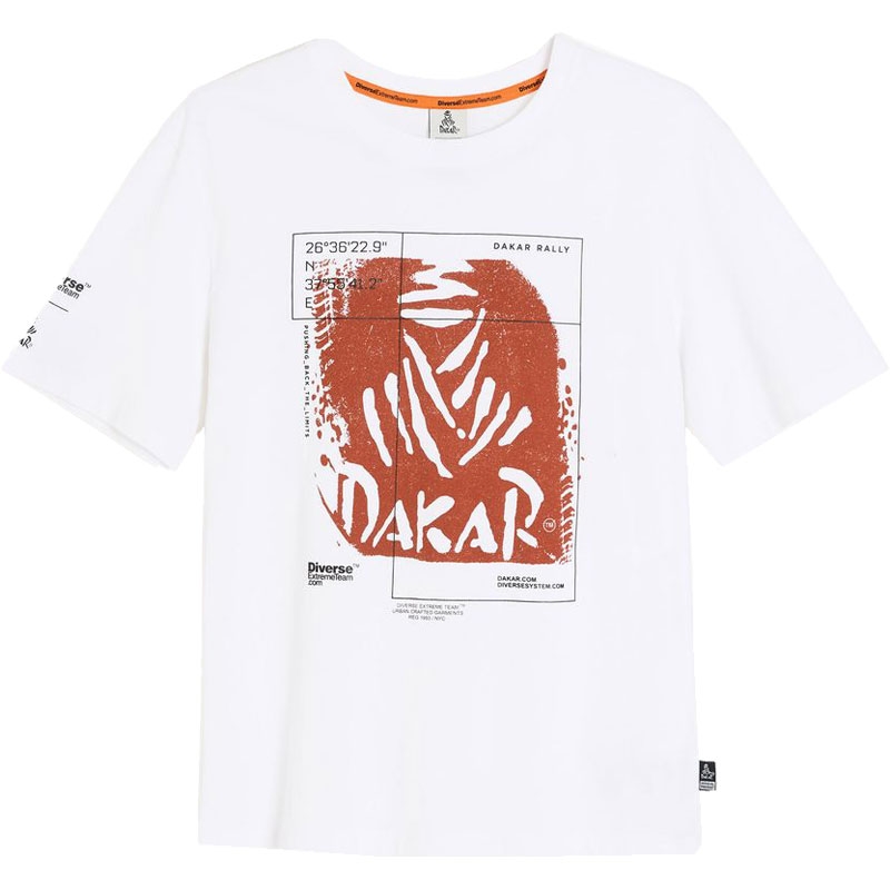 Dakar DES 1425 balts T-krekls