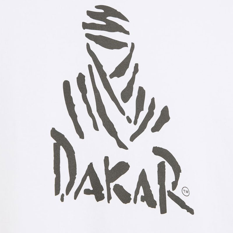 Dakar LOGO 256 T-krekls, balts
